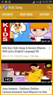 Kids Song android App screenshot 4